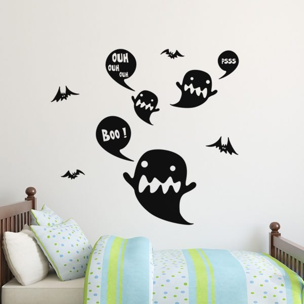 Caricatures little ghosts Wall sticker
