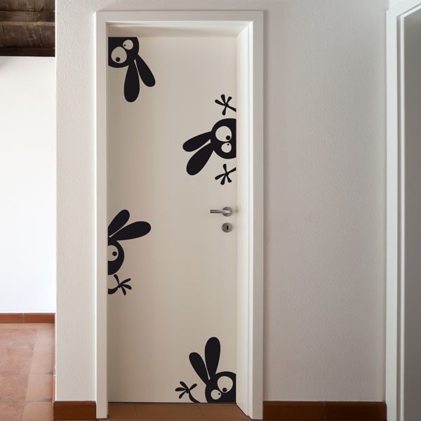 Wall decal Funny rabbits