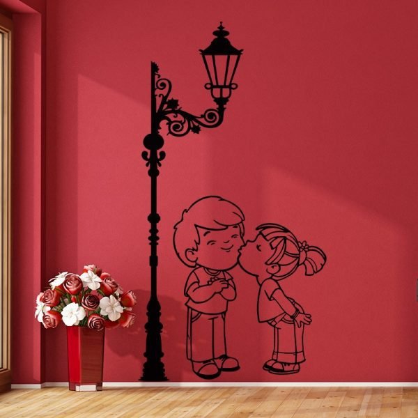 Wall sticker decal first kiss
