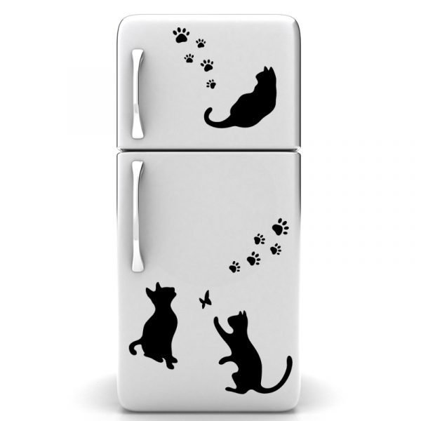 Wall decal Cats and footprints