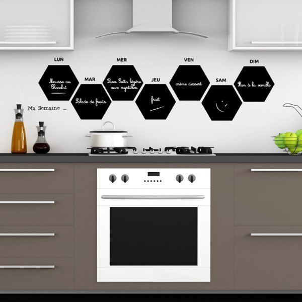 Chalkboard wall decal quote My beautiful little week