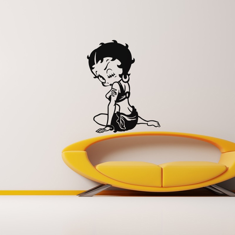 Betty Boop Cartoon Baby Sticker Bumper Decal - ''SIZES