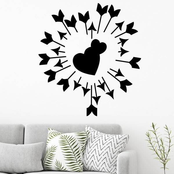 Wall decal hearts and arrows