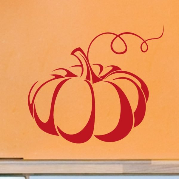 Wall decal pumpkin decoration