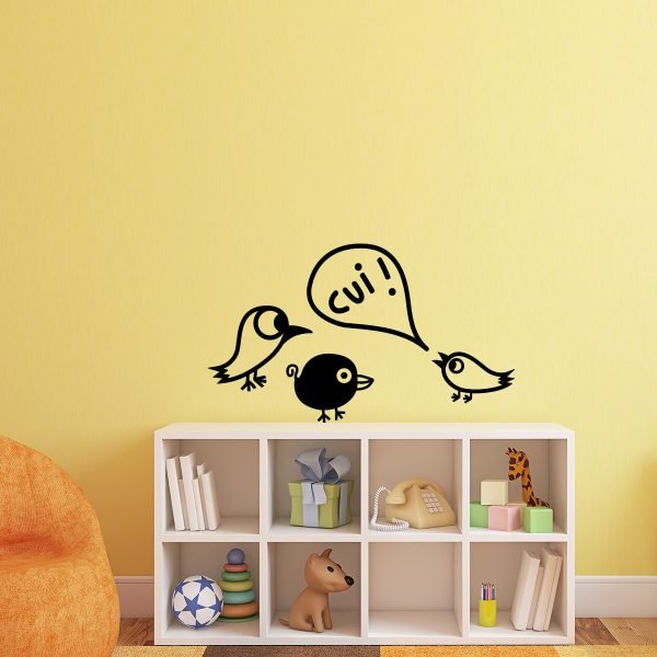 Birds in conversation Wall decal