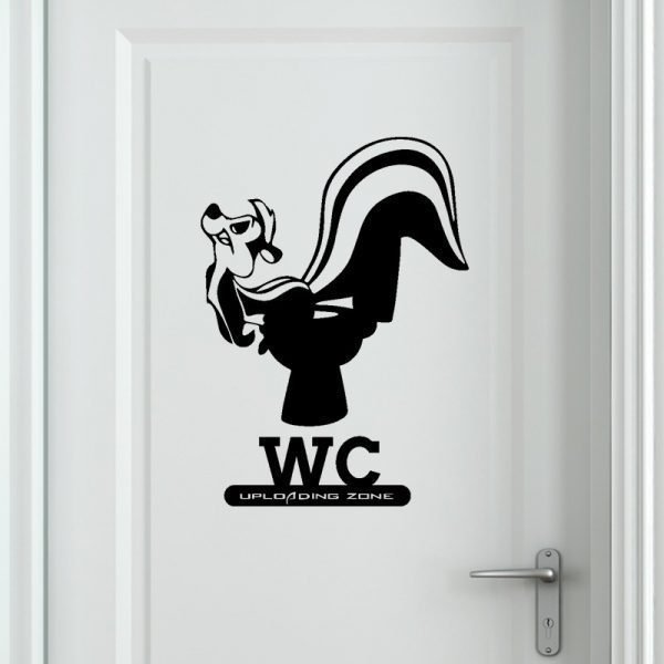 Sticker door Polecat uploading zone