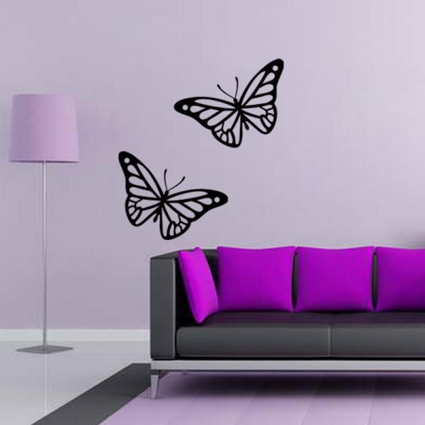 Wall decal Two butterflies