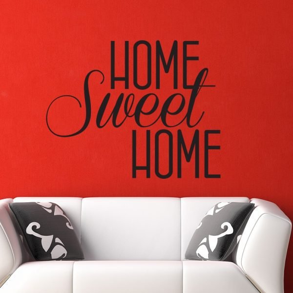 Wall decal quote Home sweet Home