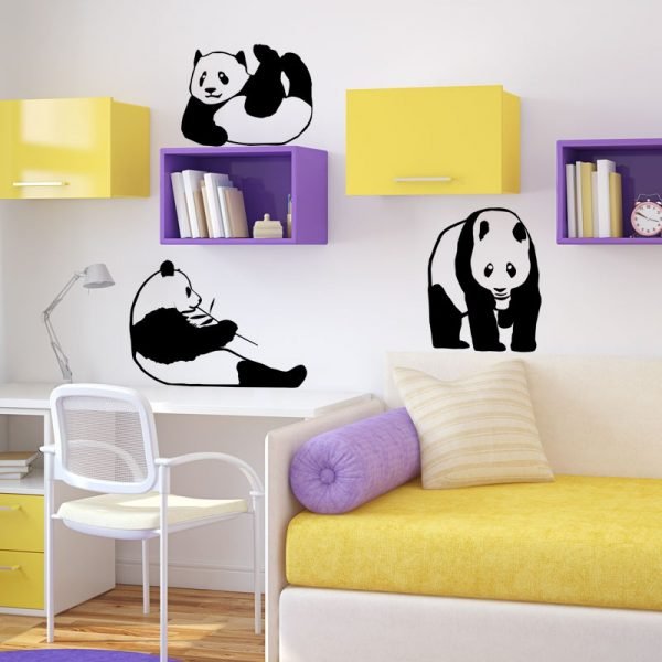 Wall decal The life of pandas