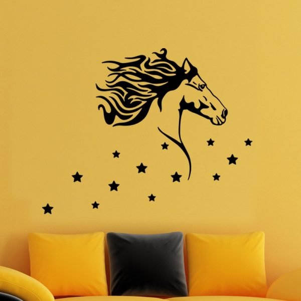 Horse and Stars Wall decal
