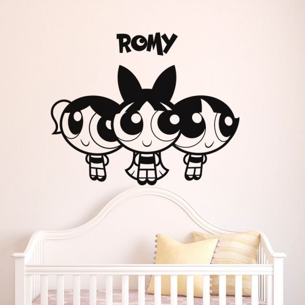 The Power girls Wall decal Customizable Names
