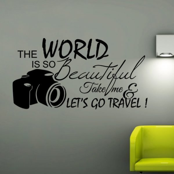 Wall decal The world is so beautiful