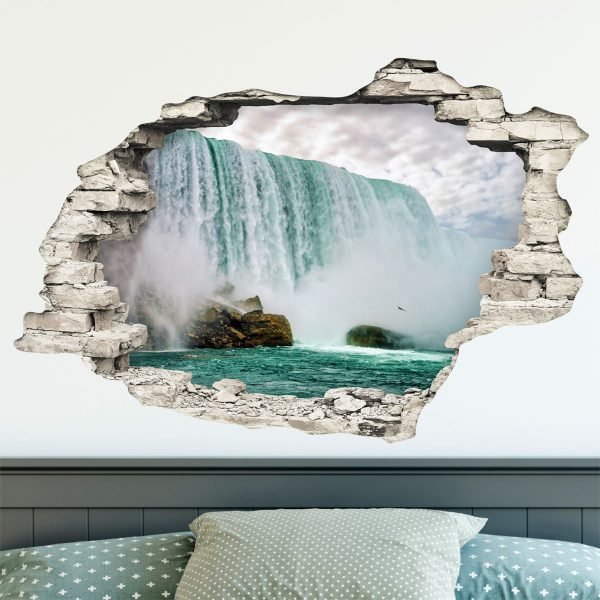3D Nigeria Fall Wall Sticker