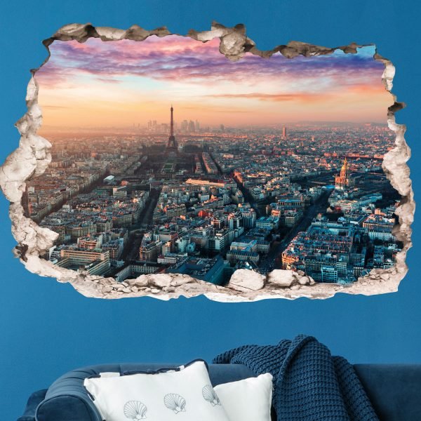 3D Wall Decal Landscape Panorama Paris