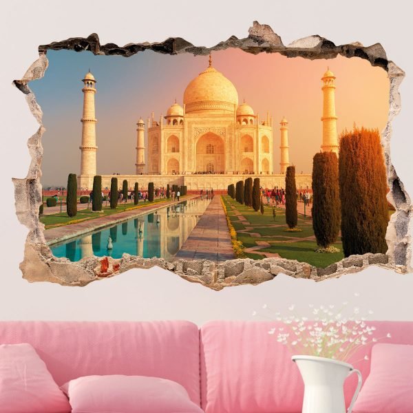 3D Wall decal Landscape Taj Mahal the palace