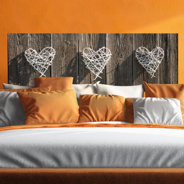 3D Wall decal bedhead Design three hearts