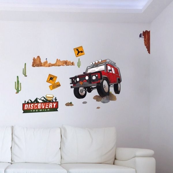 Wall decal multicolored Australian road trip