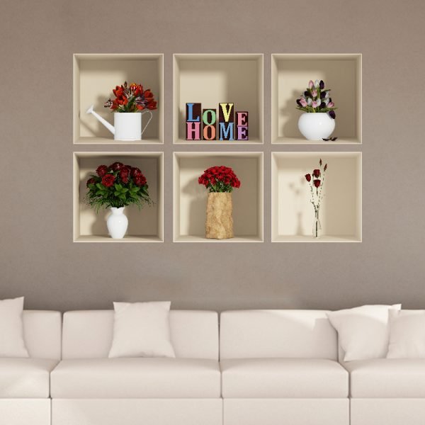 3D effect 6 pieces