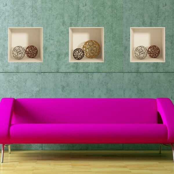 3D effect 3 pieces